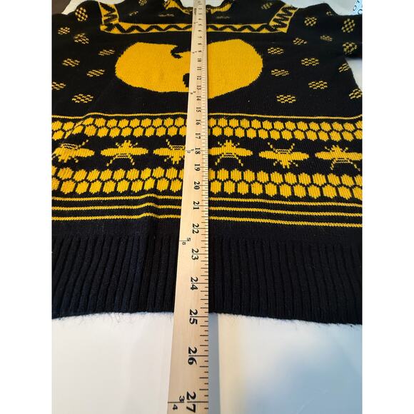 Wu-Tang Clan Sweater Medium Black Yellow Logo Hip Hop Streetwear 2016 - Picture 6 of 8